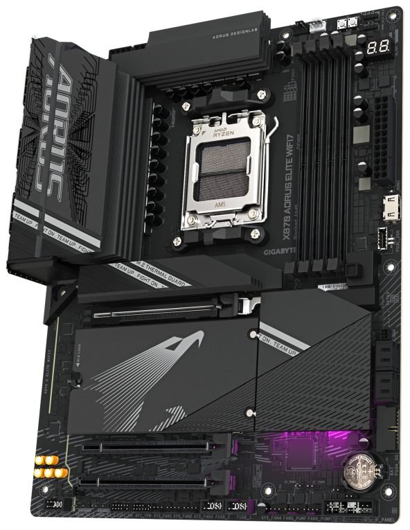 PLACA BASE GIGABYTE X870 AORUS ELITE WIFI7 AM5 ATX 4XDDR5 - detalle