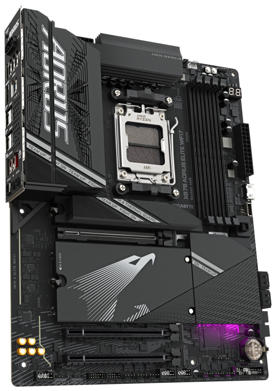 PLACA BASE GIGABYTE X870 AORUS ELITE WIFI7 AM5 ATX 4XDDR5 - detalle