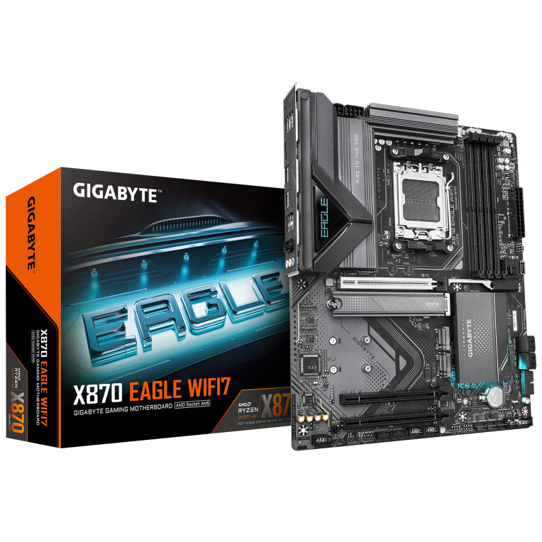 Placa base GIGABYTE X870 EAGLE WIFI7 con AMD X870, zócalo AM5, ATX