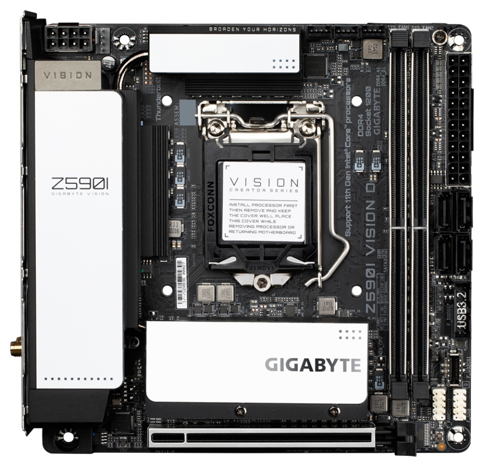 PLACA BASE GIGABYTE Z590I VISION D 1200 MITX 2XDDR4