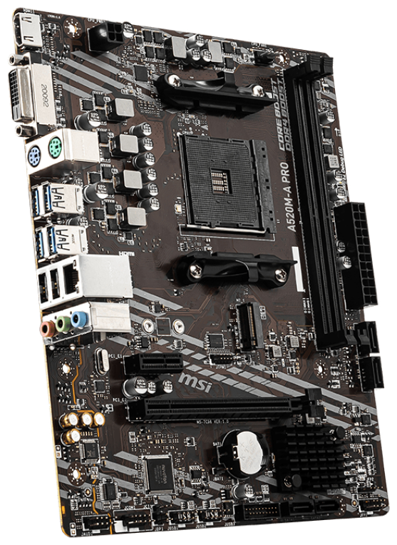 PLACA BASE MSI A520M-A PRO AM4 MATX 2XDDR4 - detalle