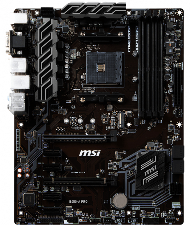 PLACA BASE MSI B550-A PRO AM4 ATX 4XDDR4 - detalle