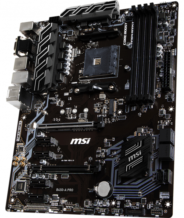 PLACA BASE MSI B550-A PRO AM4 ATX 4XDDR4 - detalle