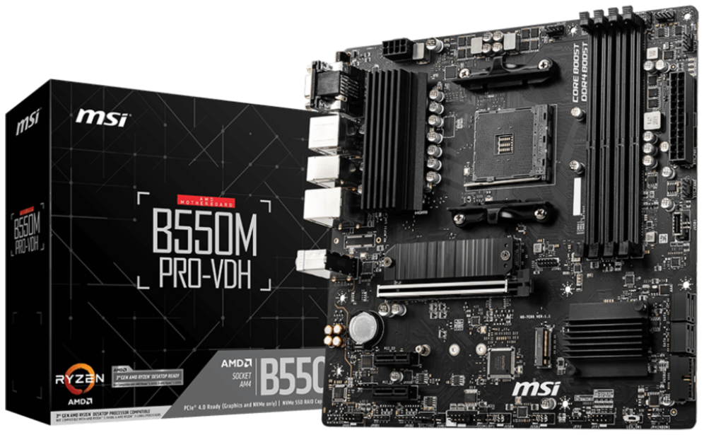 PLACA BASE MSI B550M PRO-VDH AM4 MATX 4XDDR4