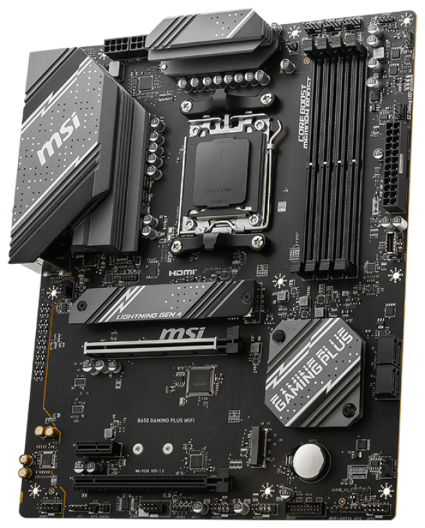 PLACA BASE MSI B650 GAMING PLUS WIFI AM5 ATX 4XDDR5 - detalle
