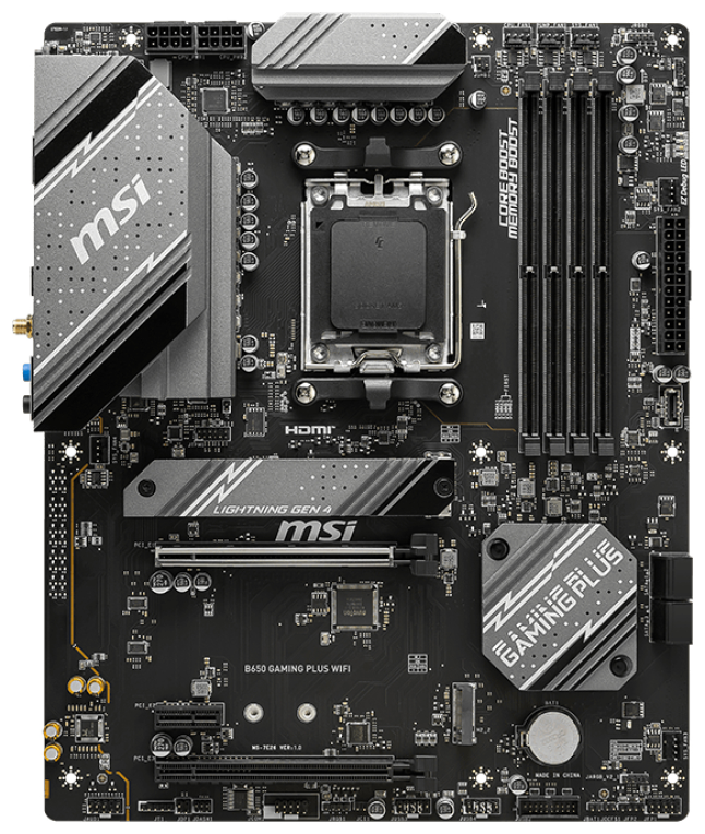 PLACA BASE MSI B650 GAMING PLUS WIFI AM5 ATX 4XDDR5 - detalle