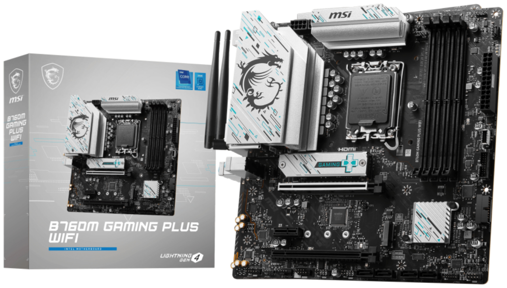 PLACA BASE MSI B760M GAMING PLUS WIFI 1700 MATX 4XDDR5