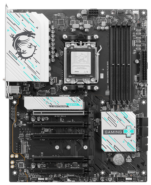 PLACA BASE MSI B840 GAMING PLUS WIFI ATX AM5 DDR5 - detalle