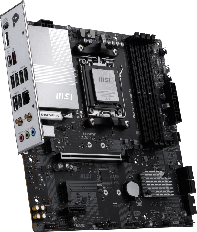 PLACA BASE MSI B840M-P WIFI6E AM5 DDR5 - detalle