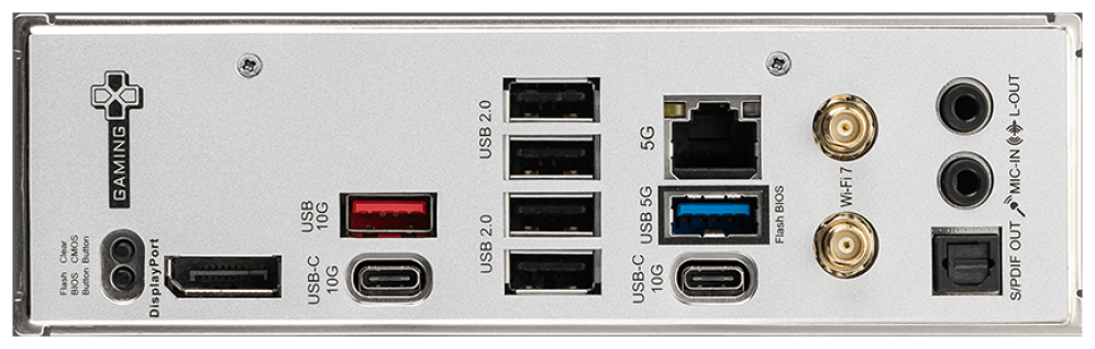PLACA BASE MSI B850 GAMING PLUS WIFI PCI-E x16 Gen5, M.2 Gen5 - detalle