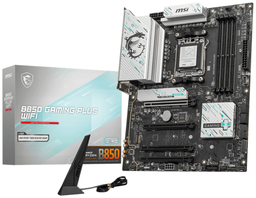 PLACA BASE MSI B850 GAMING PLUS WIFI PCI-E x16 Gen5, M.2 Gen5