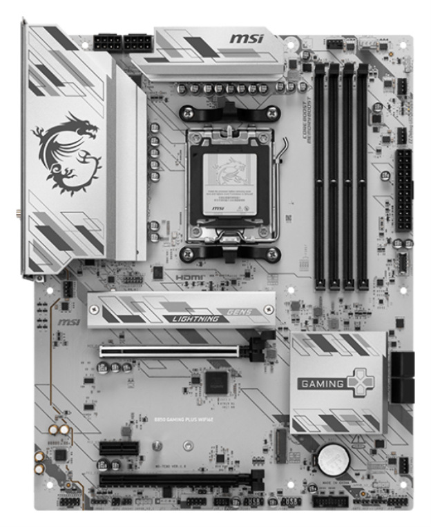 PLACA BASE MSI B850 GAMING PLUS WIFI6E 256GB - detalle