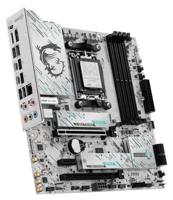 PLACA BASE MSI B850M GAMING PLUS WIFI PCI-E x16 Gen5, M.2 Gen5 - detalle