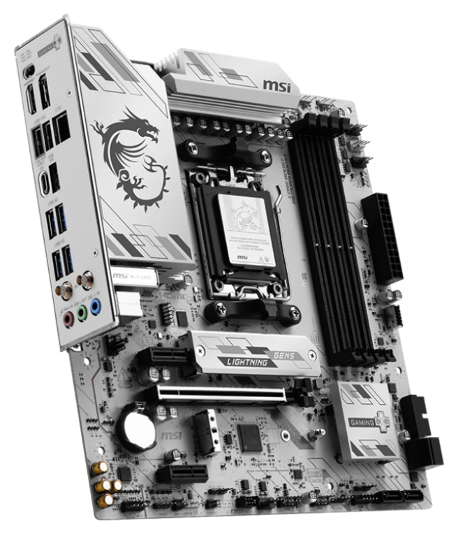 PLACA BASE MSI B850M GAMING PLUS WIFI6E PCI-E x16 Gen5, M.2 Gen5 - detalle