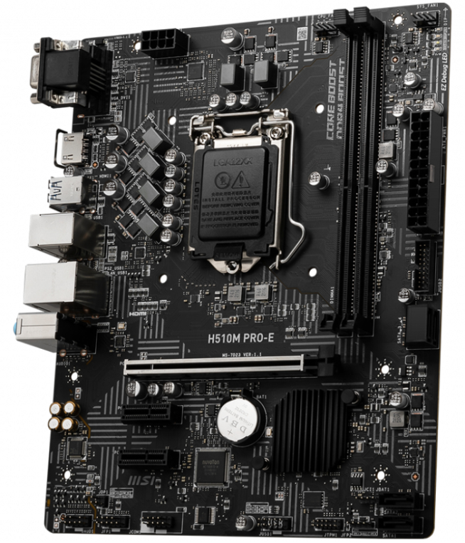 PLACA BASE MSI H510M PRO-E 1200 MATX 2XDDR4 - detalle