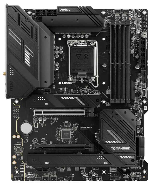 PLACA BASE MSI MAG B760 TOMAHAWK WIFI 1700 ATX 4XDDR5 - detalle