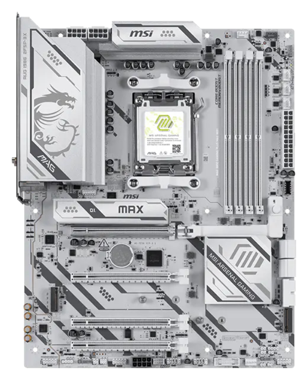 PLACA BASE MSI MAG B850 GAMING PLUS MAX WIFI AM5 DDR5