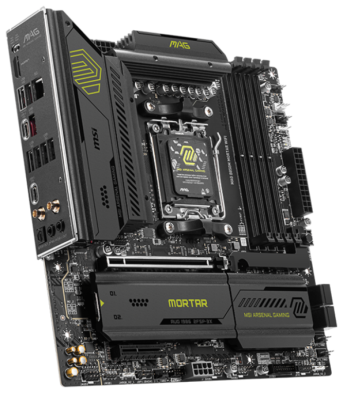 PLACA BASE MSI MAG B850M MORTAR PCI-E x16 Gen5, M.2 Gen5 - detalle