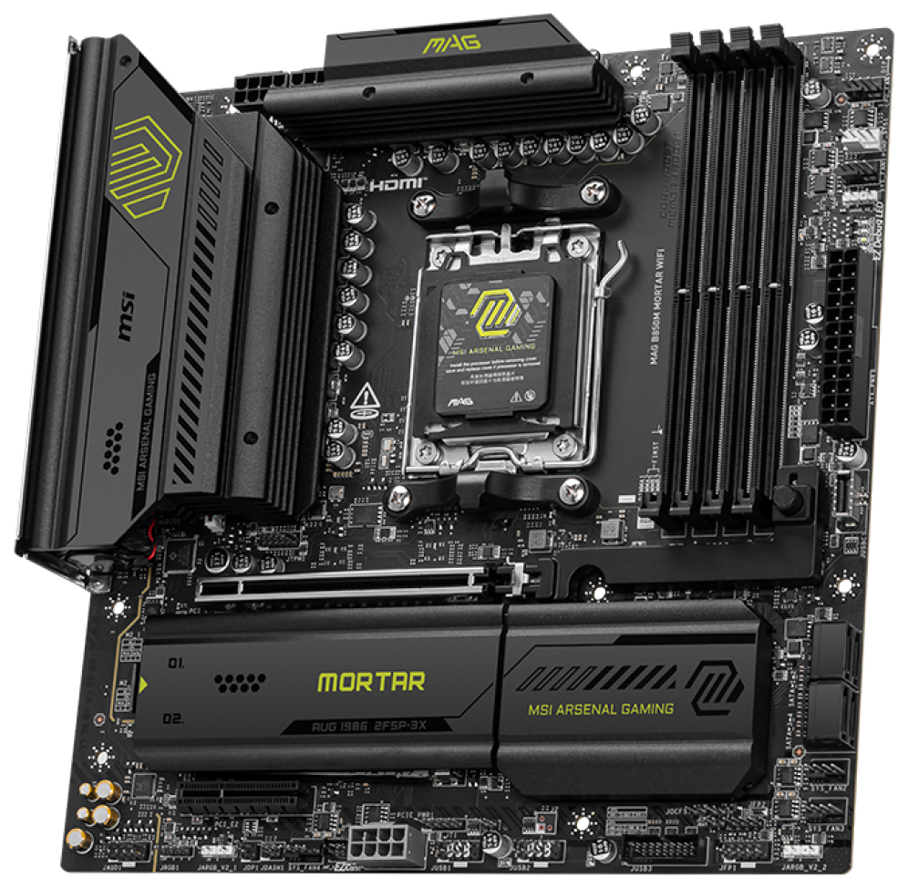 PLACA BASE MSI MAG B850M MORTAR PCI-E x16 Gen5, M.2 Gen5 - detalle