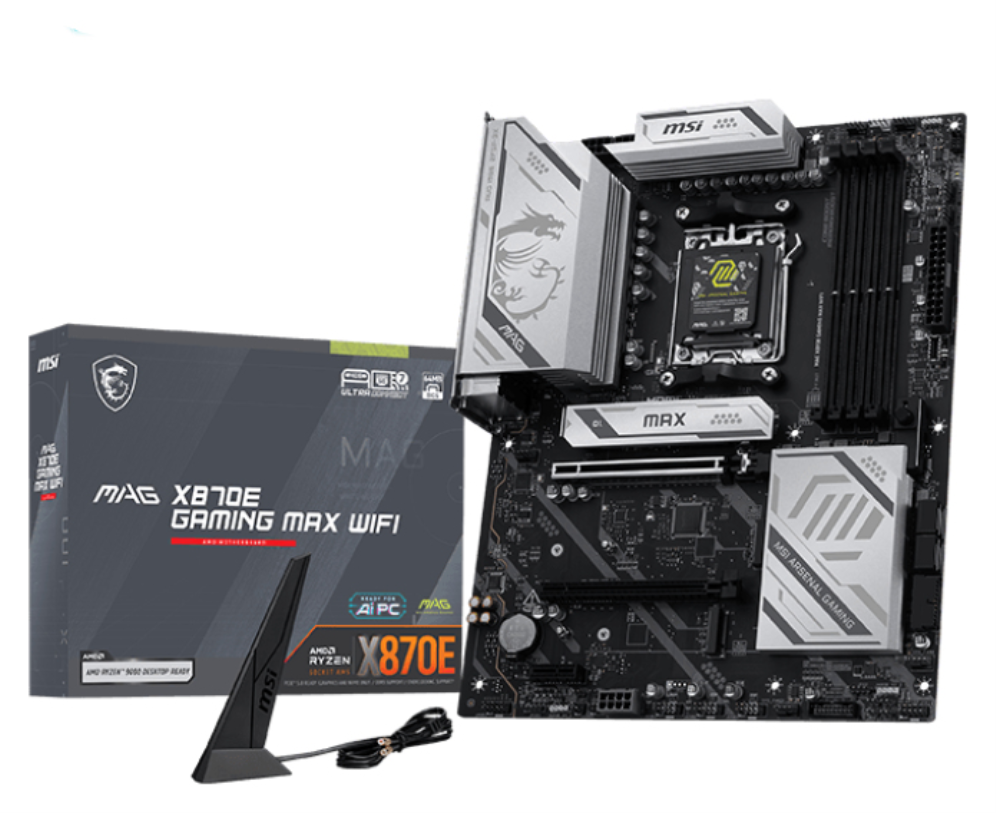 MSI MAG X870E GAMING MAX WIFI placa base AMD X870E Zócalo AM5 ATX