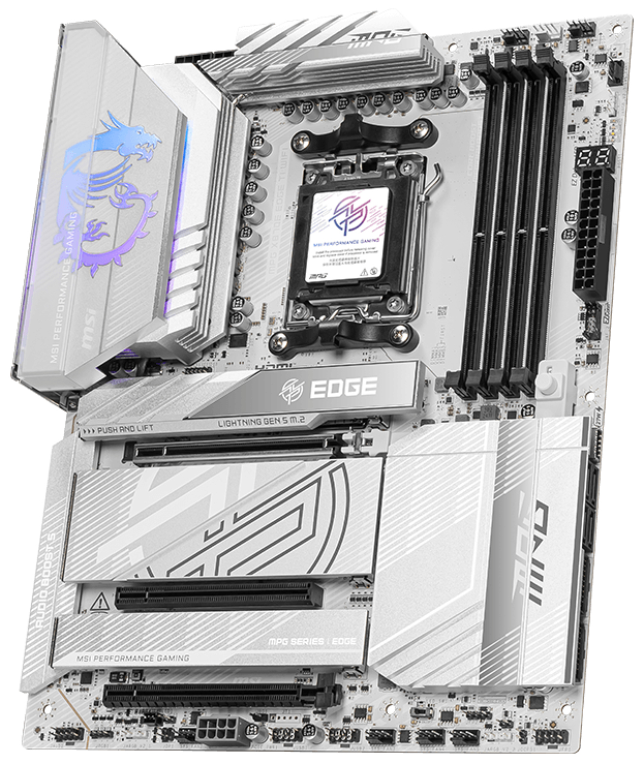 PLACA BASE MSI MPG X870E EDGE TI WIFI ATX AM5 4XDDR5 - detalle