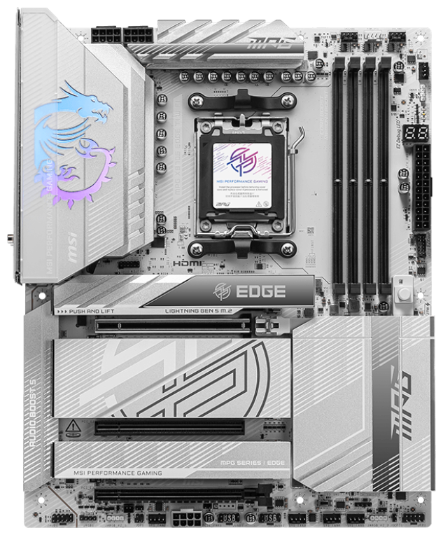 PLACA BASE MSI MPG X870E EDGE TI WIFI ATX AM5 4XDDR5 - detalle