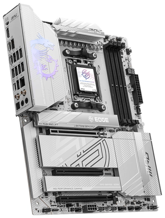 PLACA BASE MSI MPG X870E EDGE TI WIFI ATX AM5 4XDDR5 - detalle