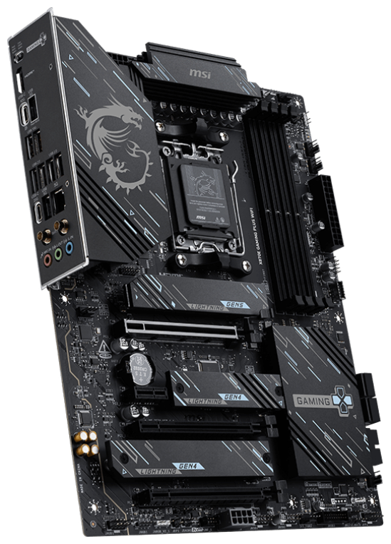 PLACA BASE MSI MPG X870E GAMING PLUS WIFI ATX AM5 4XDDR5 - detalle