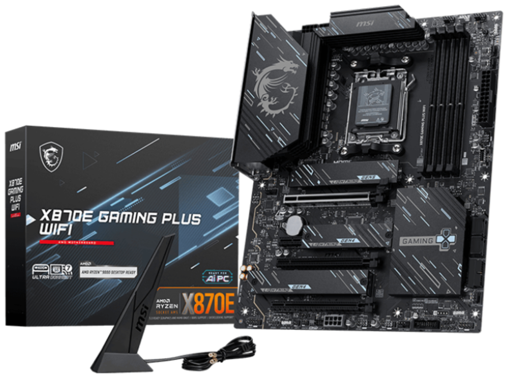 PLACA BASE MSI MPG X870E GAMING PLUS WIFI ATX AM5 4XDDR5