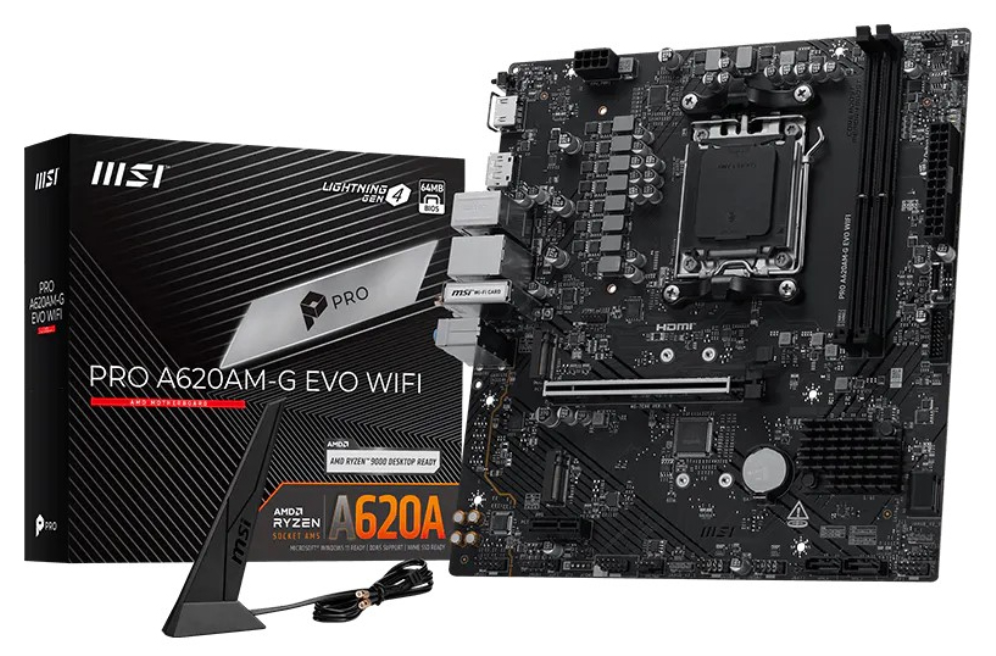 PLACA BASE MSI PRO A620AM-G EVO WIFI AMD DDR5