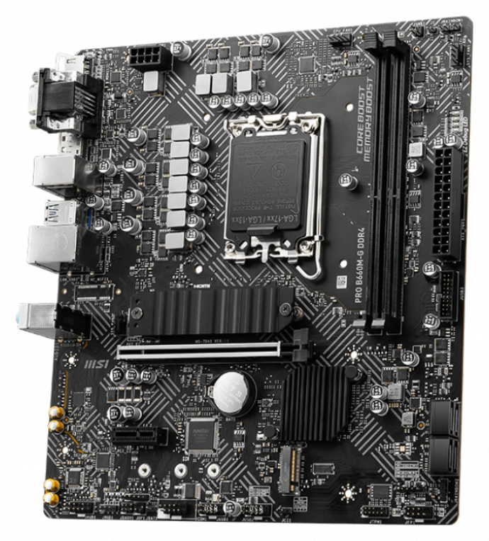 PLACA BASE MSI PRO B660M-G 1700 MATX 2XDDR4 - detalle