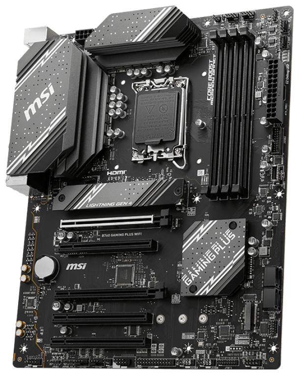 PLACA BASE MSI PRO B760 GAMING PLUS WIFI 1700 ATX 4XDDR5 - detalle