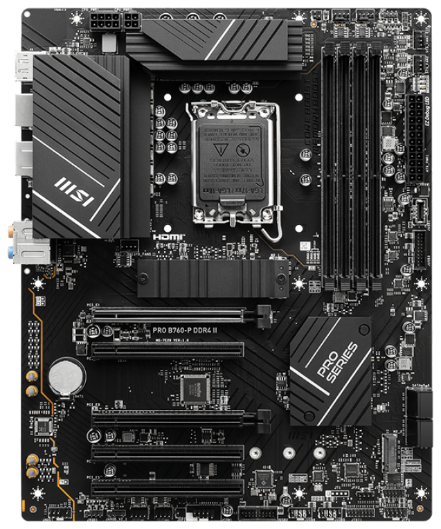 PLACA BASE MSI PRO B760-P 1700 ATX 4XDDR4 - detalle