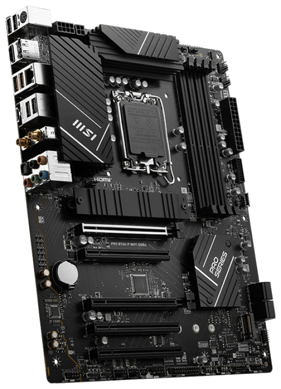 PLACA BASE MSI PRO B760-P WIFI 1700 ATX 4XDDR4 - detalle