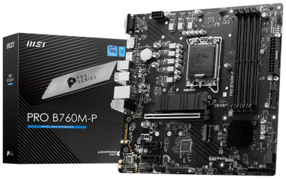 PLACA BASE MSI PRO B760M-P 1700 MATX 4XDDR5