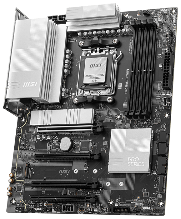 PLACA BASE MSI PRO B850-P WIFI PCI-E x16 Gen5, M.2 Gen5 - detalle