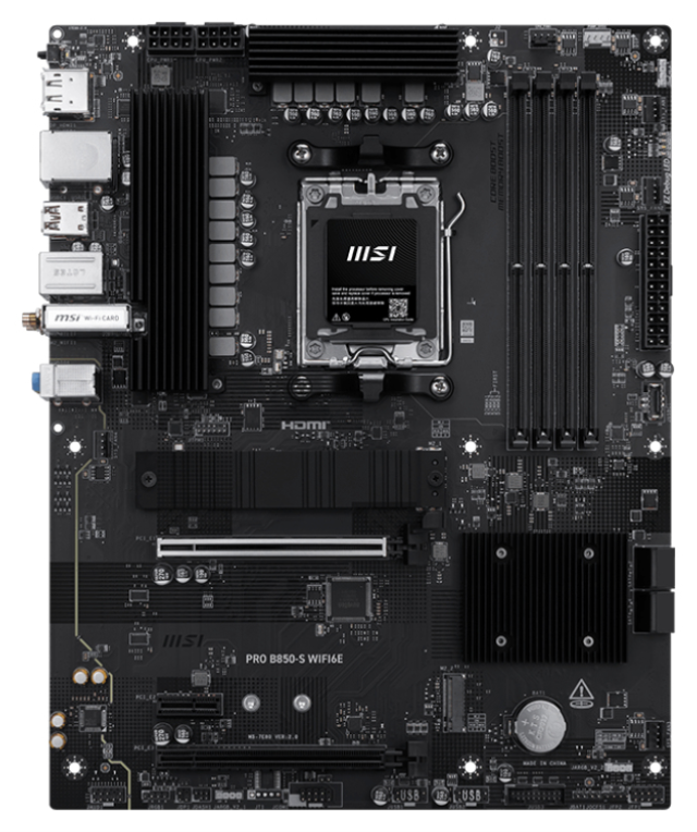 PLACA BASE MSI PRO B850-S WIFI6E