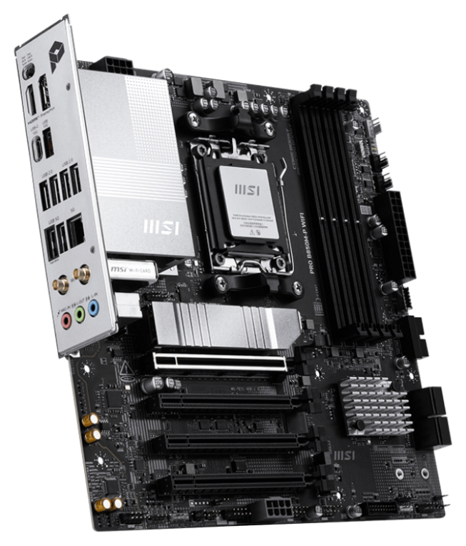 PLACA BASE MSI PRO B850M-P WIFI PCI-E x16 Gen5, M.2 Gen5 - detalle