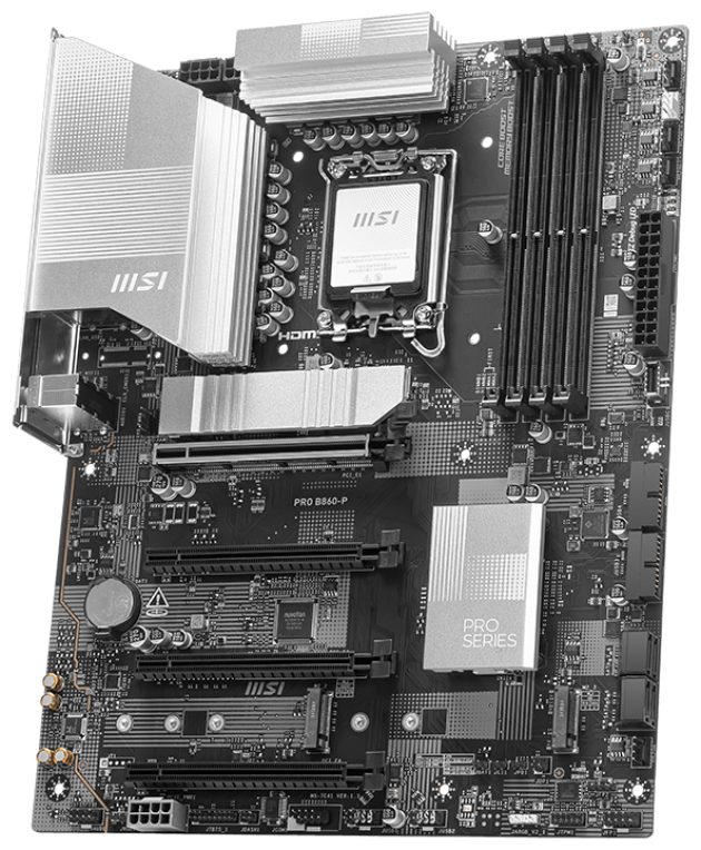 PLACA BASE MSI PRO B860-P ATX DDR5 1851 - detalle