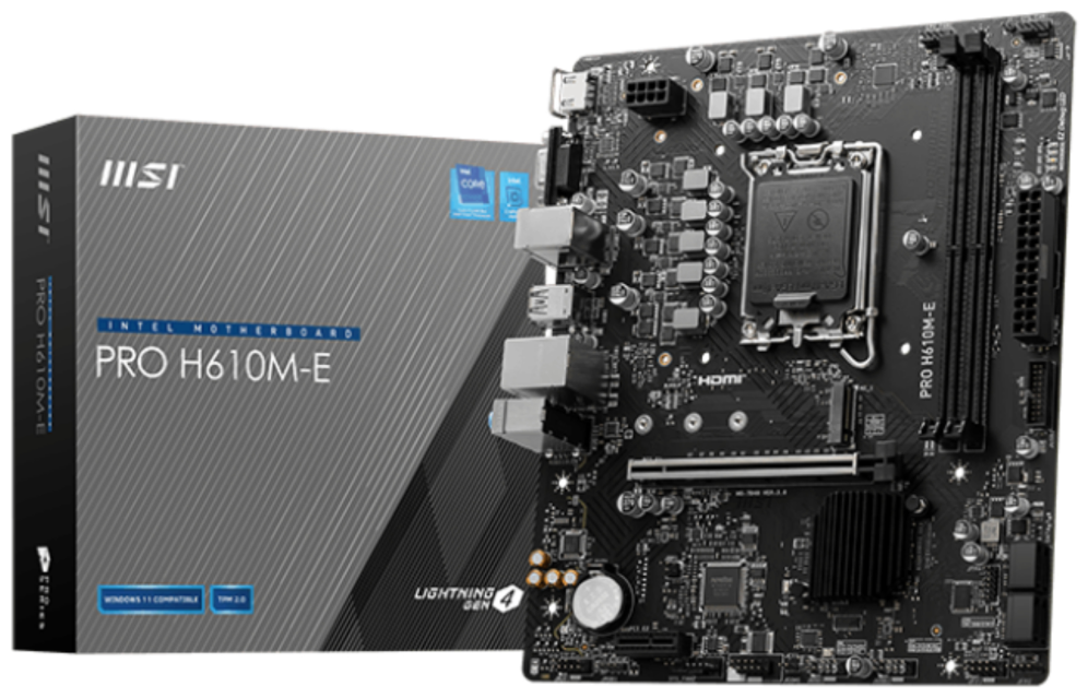 PLACA BASE MSI PRO H610M-E 1700 MATX 2XDDR5