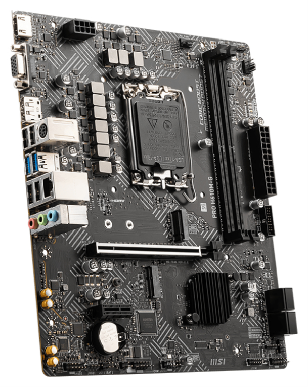 PLACA BASE MSI PRO H610M-G 1700 MATX 2XDDR5 - detalle