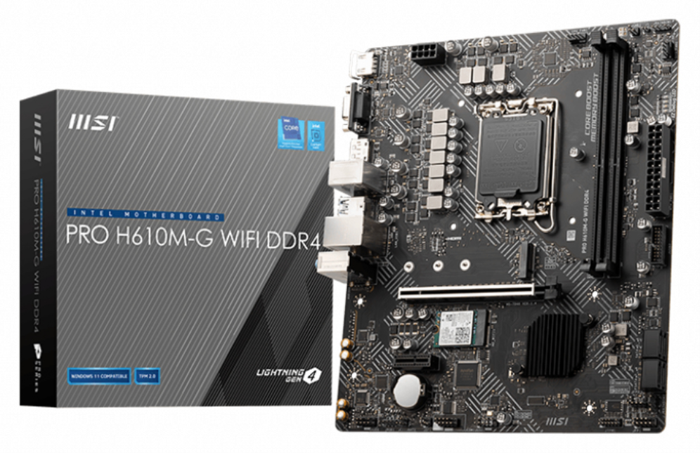 PLACA BASE MSI PRO H610M-G WIFI 1700 MATX 2XDDR4