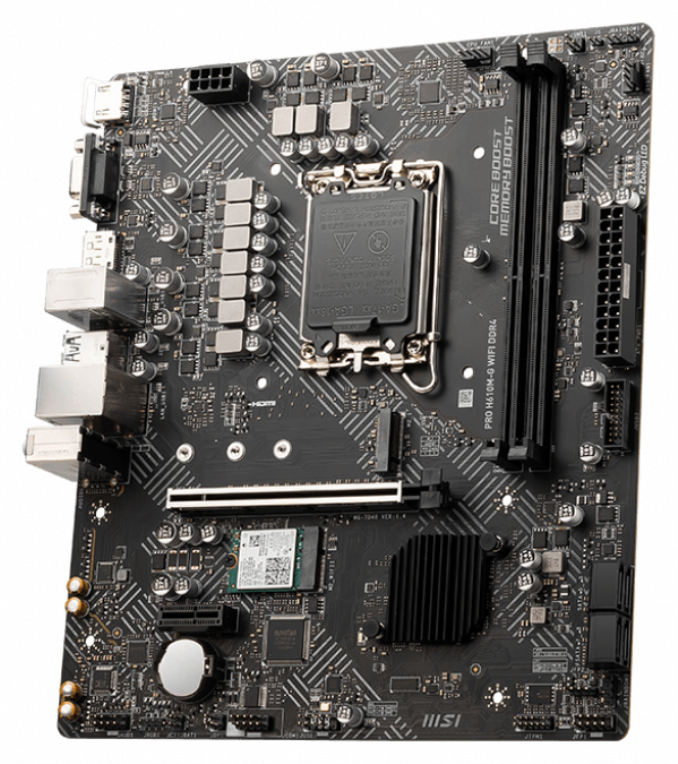 PLACA BASE MSI PRO H610M-G WIFI 1700 MATX 2XDDR4 - detalle