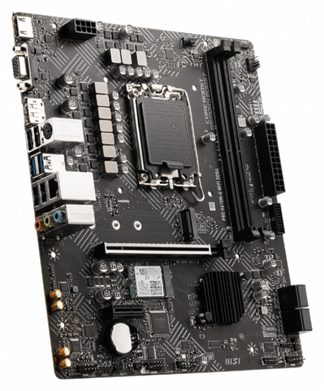 PLACA BASE MSI PRO H610M-G WIFI 1700 MATX 2XDDR4 - detalle