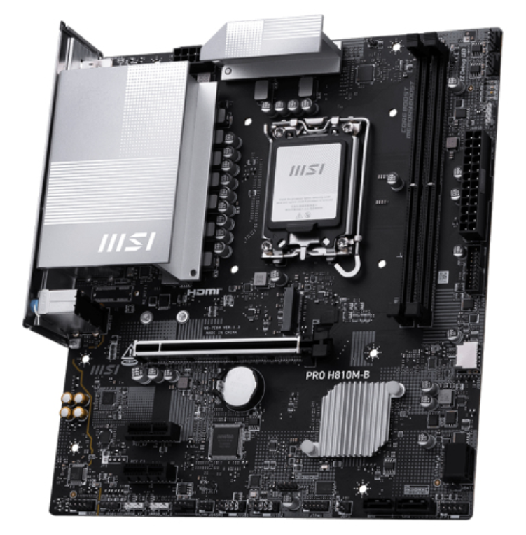 PLACA BASE MSI PRO H810M-B 1851 MATX 2XDDR5 - detalle