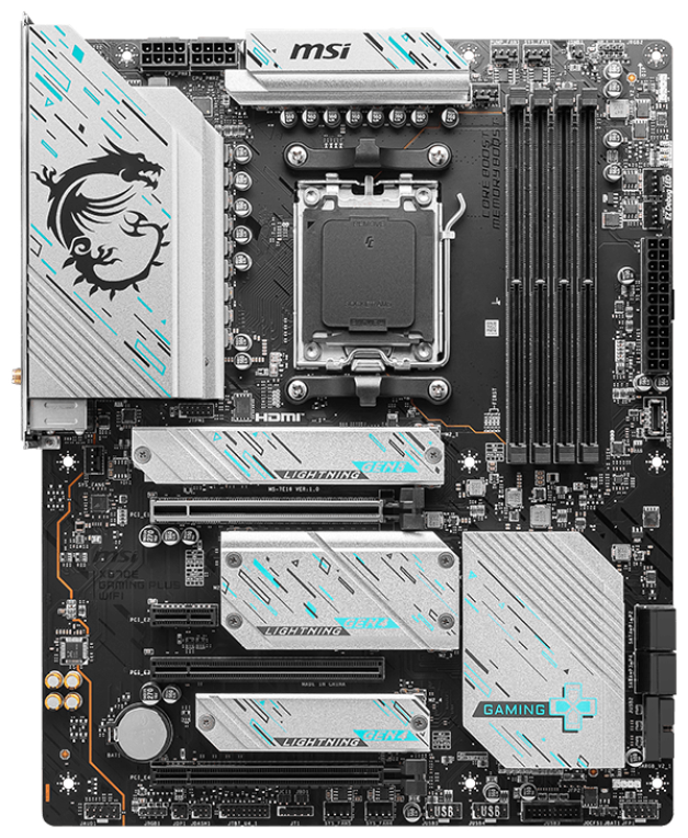 PLACA BASE MSI X670E GAMING PLUS WIFI AM5 ATX 4XDDR5 - detalle