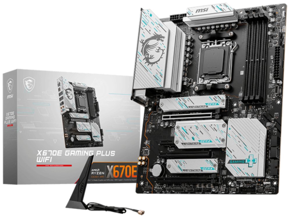 PLACA BASE MSI X670E GAMING PLUS WIFI AM5 ATX 4XDDR5