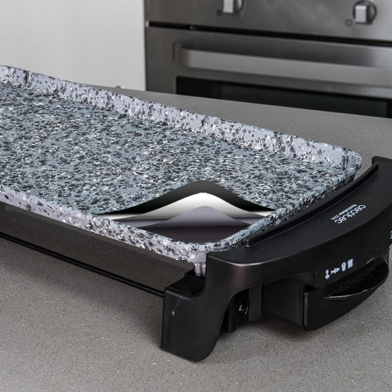 PLANCHA DE ASAR CECOTEC ROCK AND WATER 2000 - detalle
