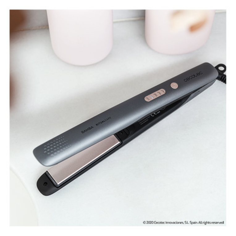 PLANCHA DE PELO CECOTEC TITANIO BAMBA RITUALCARE 890 TITANIUM - detalle