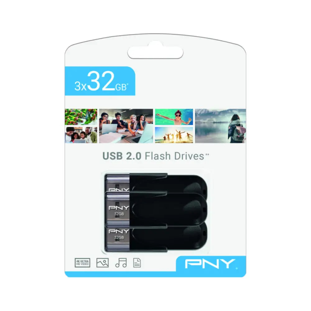 PNY Attaché 4 USB 2.0 unidad flash USB 32 GB USB tipo A Negro